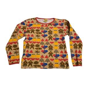 Duns Sweden Kid's Gingerbread Christmas Long Sleeve Top Size 140cm 9-10 Years